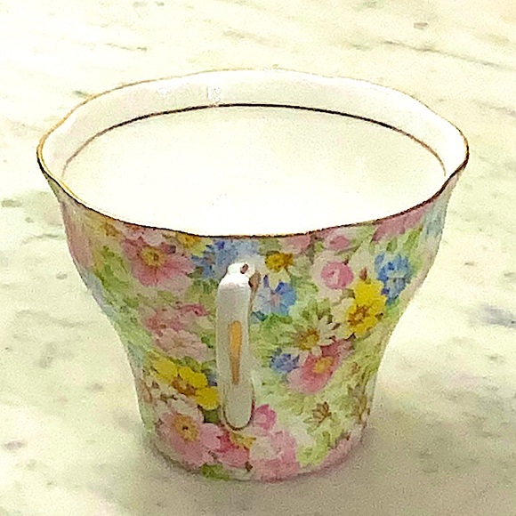 ROSINA-QUEENS CUP & SAUCER SET CHINTZ VINTAGE MADE IN ENGLAND BONE CHINE FLORAL - Picture 10 of 16